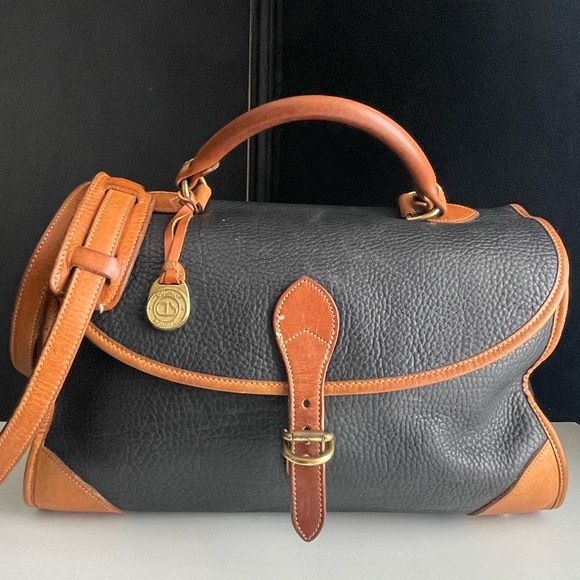 Dooney and Bourke awl Leather Carpet Satchel Bag - Picture 1 of 16